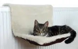 Kattenhangmat Radiator Crème/Bruin 45x26x31 cm