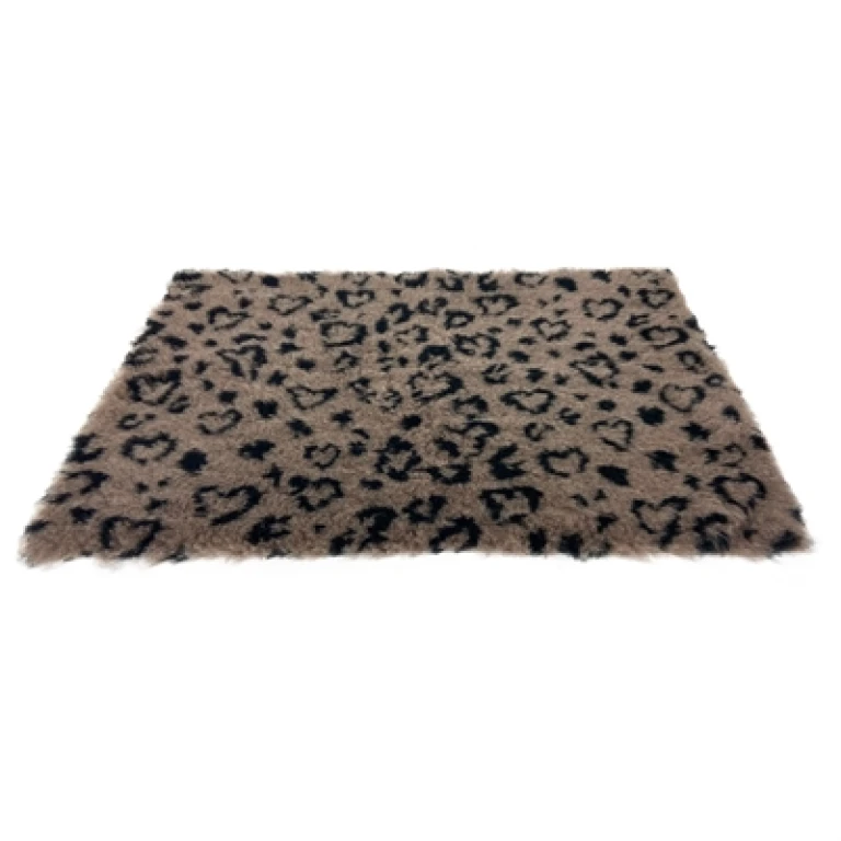 Martin Sellier Vetbed Luipaardprint Zwart / Beige 50x75 cm - 1 stuk