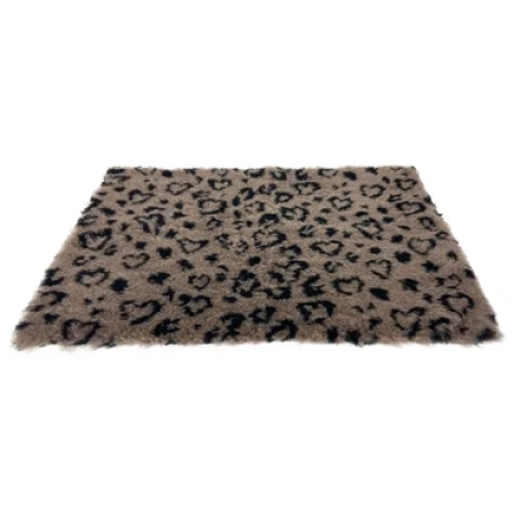 Vetbed Print Zwart / Beige 50X75 Cm