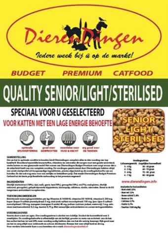 Budget Premium Brok Kat Senior 15 Kg