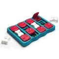 Nina Ottosson Dog Brick Hondenpuzzel Turquoise/Rood - 1 stuk