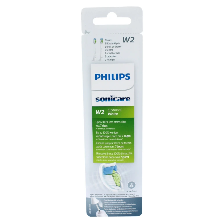 Philips Opzetborstels Sonicare W2 Optimal White Wit 2 stuks