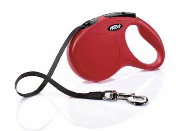 Flexi Rollijn Classic Tape Rood M - 5m