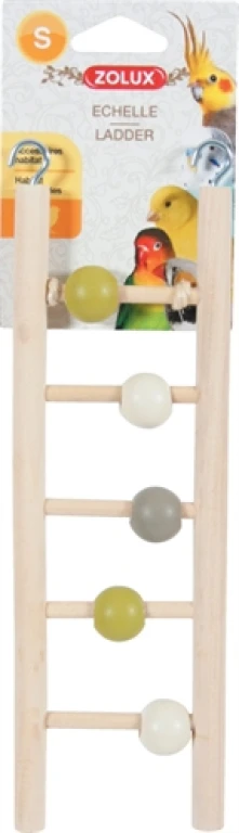 Zolux Houten Vogel Ladder met Kralen - 5 Treden - 1 stuk