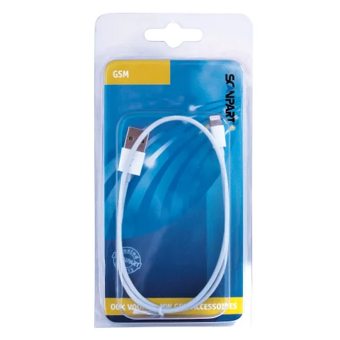 Apple lightning 50cm Scanpart laad+datakabel - ME291