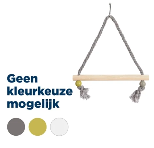 Zolux Schommel Hout Met Touw Assorti 22X1.5X27 Cm