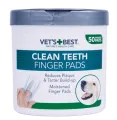 Vets Best Tandverzorgings-vingerpads voor honden - 50 stuks