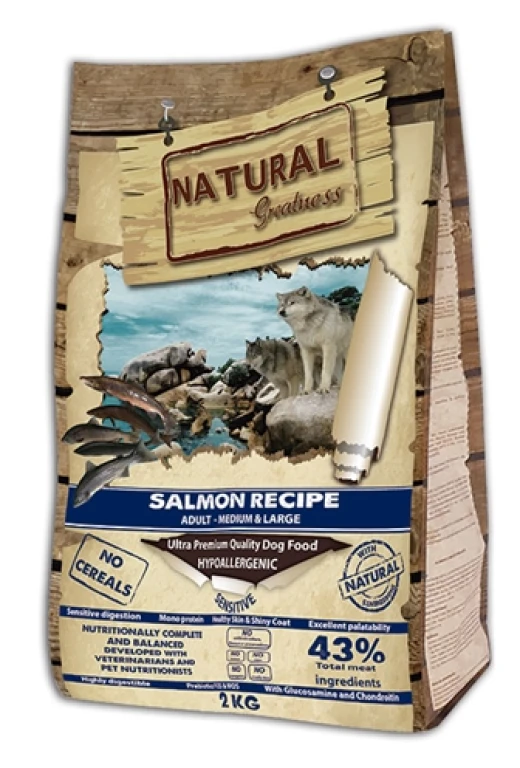 Natural Greatness Hond Droogvoer Salmon Sensitive Medium 2 kg
