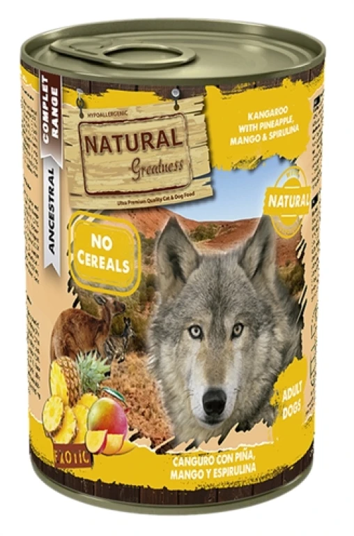 Natural Greatness Hond Natvoer Kangoeroe & Ananas 400 gr