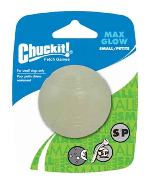 Chuckit Max Glow Hondenbal Glow in the Dark - 1 stuk - 5 cm