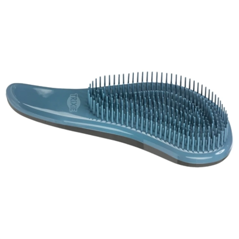 Trixie Zachte Hondenborstel Blauw - Kunststof - 19 cm - 1 stuk