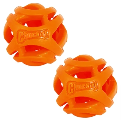 Chuckit Breathe Right Fetch Bal Oranje 5 Cm 2 St