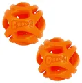 Chuckit Breathe Right Fetch Speelballen Oranje 5 cm - set van 2