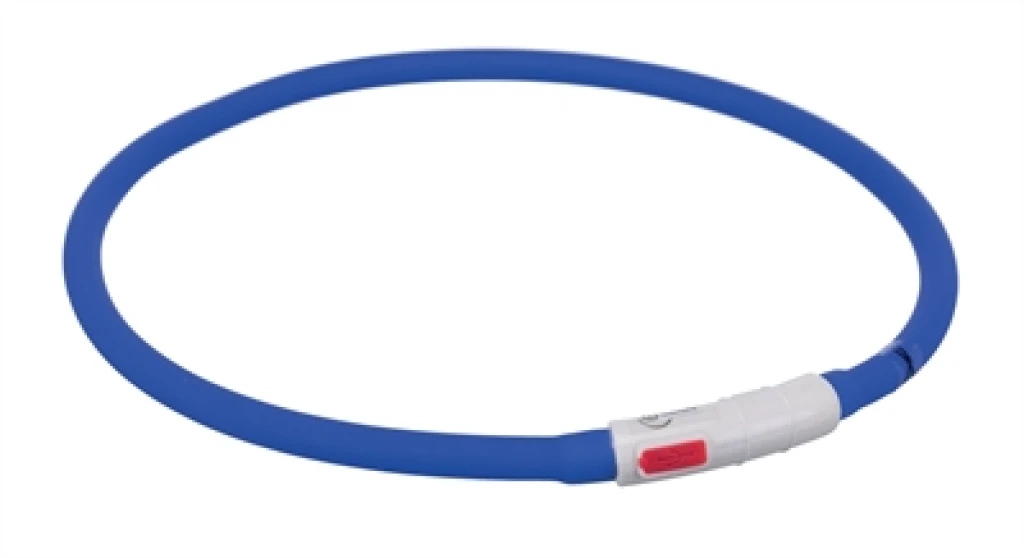 Trixie Lichtgevende Hondenhalsband USB Oplaadbaar - Royal Blauw - 1 stuk