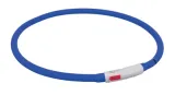 Trixie Halsband Usb Flash Light Lichtgevend Oplaadbaar Royal Blauw 70X1Cm