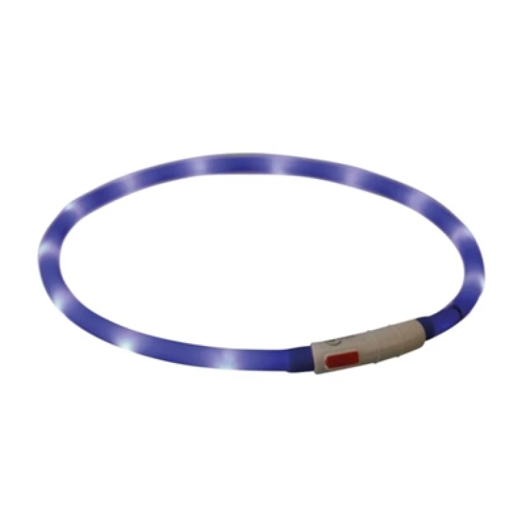 Trixie Lichtgevende Hondenhalsband USB Oplaadbaar - Royal Blauw - 1 stuk