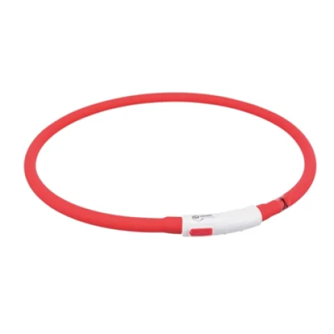 Trixie Halsband Usb Flash Light Lichtgevend Oplaadbaar Rood 70X1Cm
