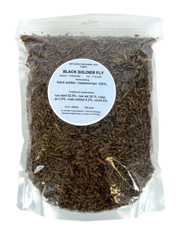 De Vries Vogel Voedingssupplement Black Soldier Fly 450 gr