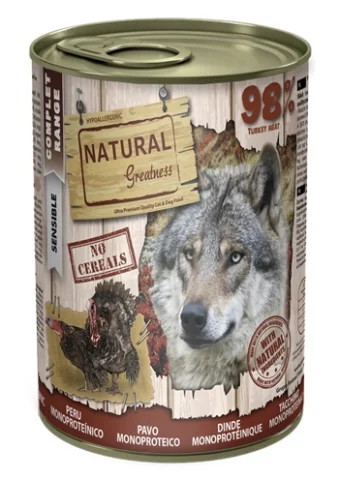 Natural Greatness Monoproteic Turkey Recipe 400 Gr