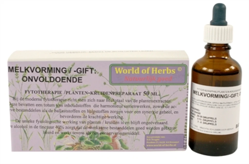 World Of Herbs Fytotherapie Onvoldoende Melkvorming - 1 stuk (50 ml)