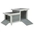Trixie Knaagdierhuis Met 2 Ingangen Grijs / Wit 70X45X43 Cm