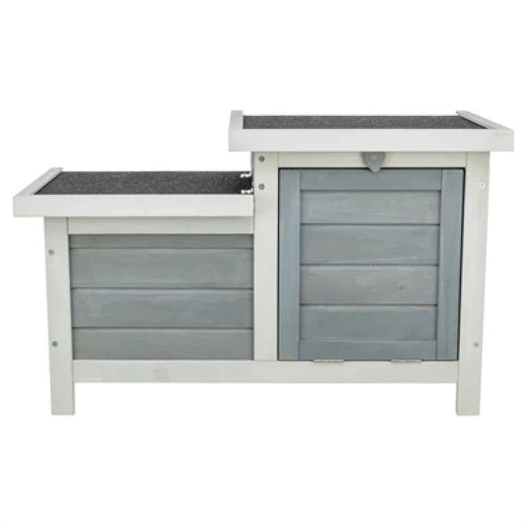 Trixie Knaagdierhuis met 2 Ingangen Grijs/Wit 70x45x43 cm