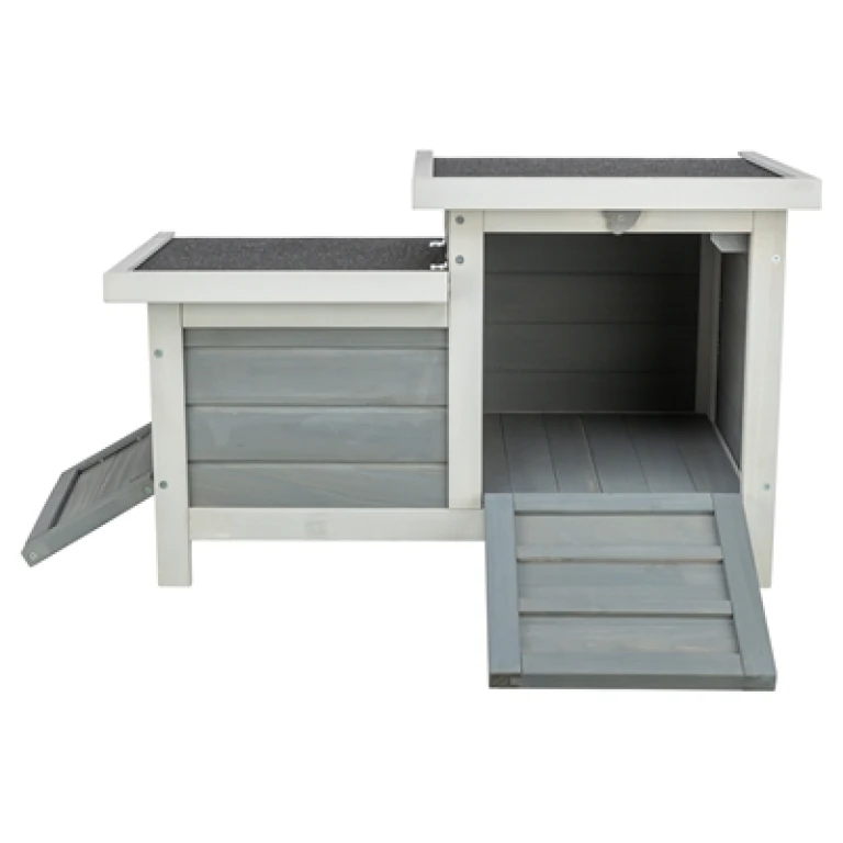 Trixie Knaagdierhuis met 2 Ingangen Grijs/Wit 70x45x43 cm