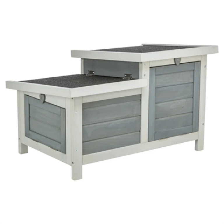 Trixie Knaagdierhuis met 2 Ingangen Grijs/Wit 70x45x43 cm