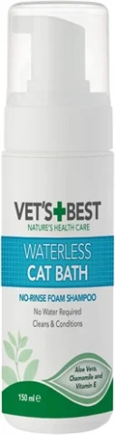 Vets Best Waterless Cat Bath 150 Ml