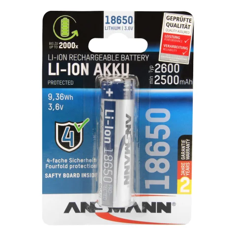 oplaadbare batterij Li-Ion 3,7V 2600mAh - 1307-0000