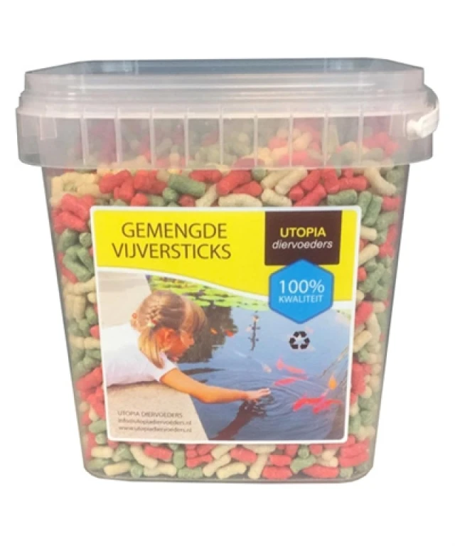 Utopia Diertotaal Gemengde Vijversticks 250 Gram - 1 stuk