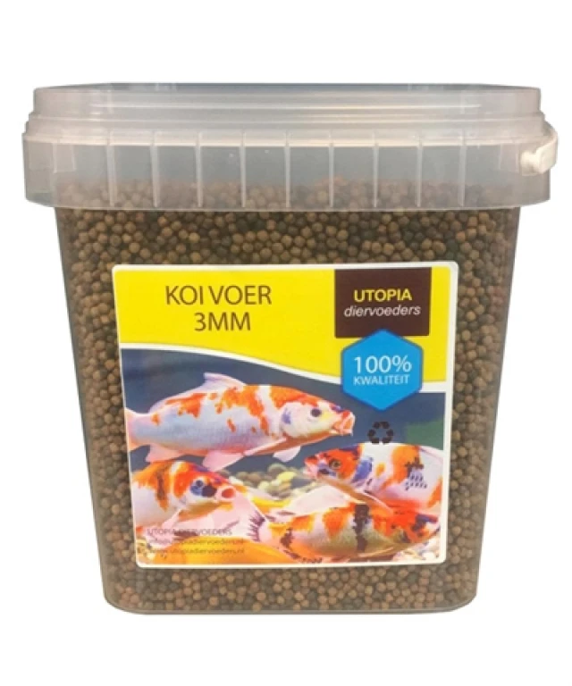 Utopia Diertotaal Koi Voer 3 mm 1 kg 2.5 ltr