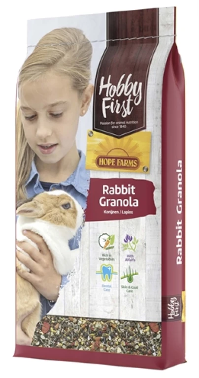 Hobbyfirst Hopefarms Rabbit Granola Konijnenvoer - 1 stuk (10 kg)