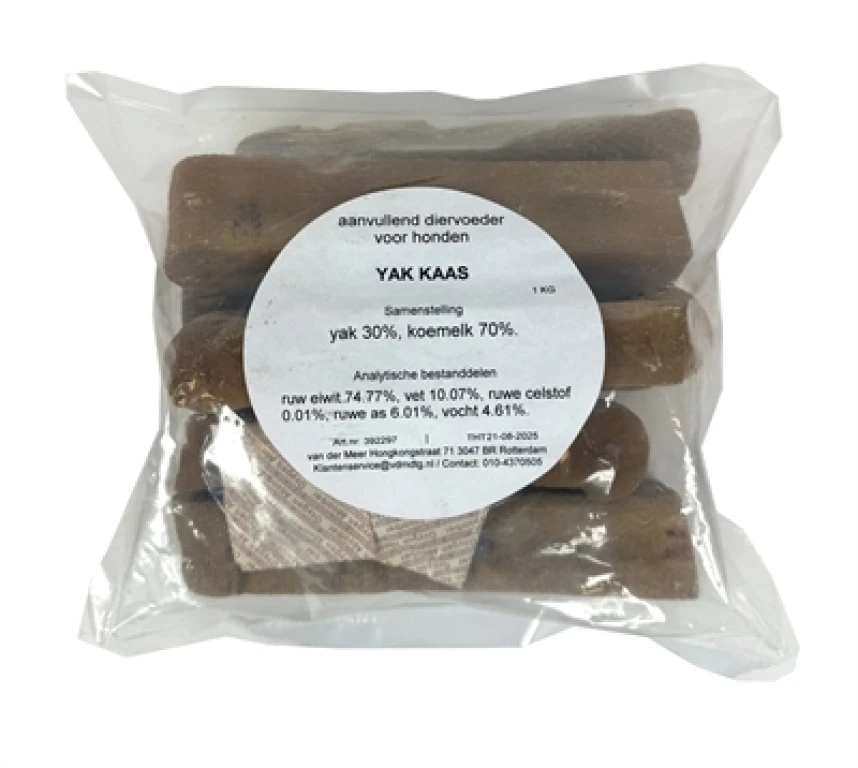 Hondensnack Yak Kaas 1 kg (1 stuk)