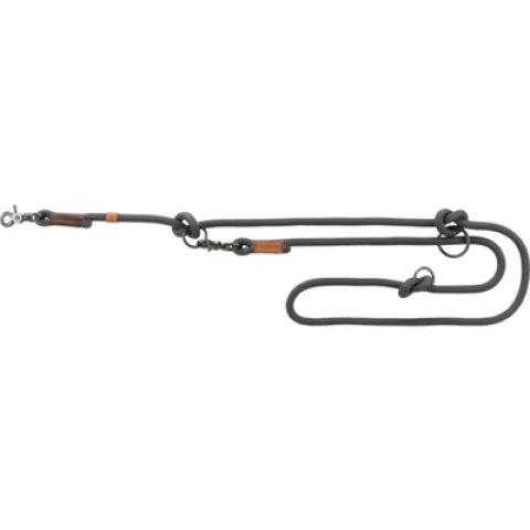 Trixie Be Nordic Hondenriem Verstelbaar Donkergrijs / Bruin - 2m x 13mm