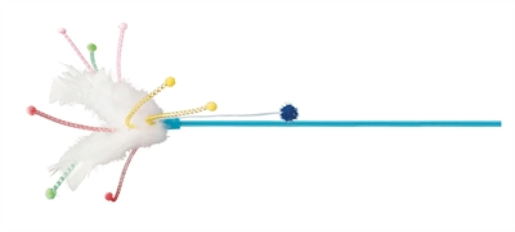 Trixie Katten Speelstok met Veren - Assorti - 1 stuk - 41 cm