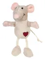 Trixie Pluche Muis met Catnip Beige - 1 stuk - 11 cm