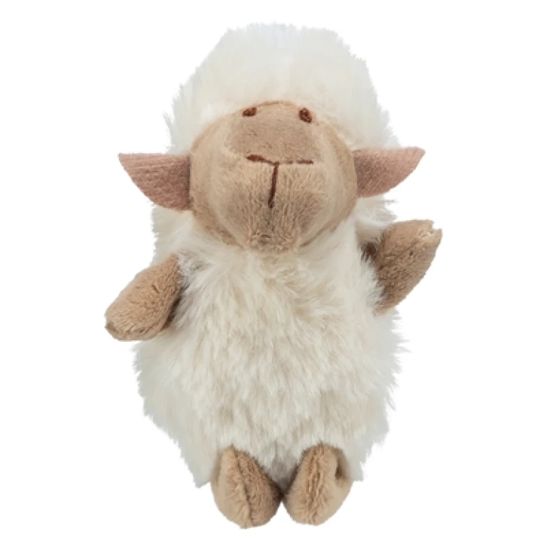 Trixie Kattenknuffel Schaap Pluche - Wit - 1 stuk - 10 cm