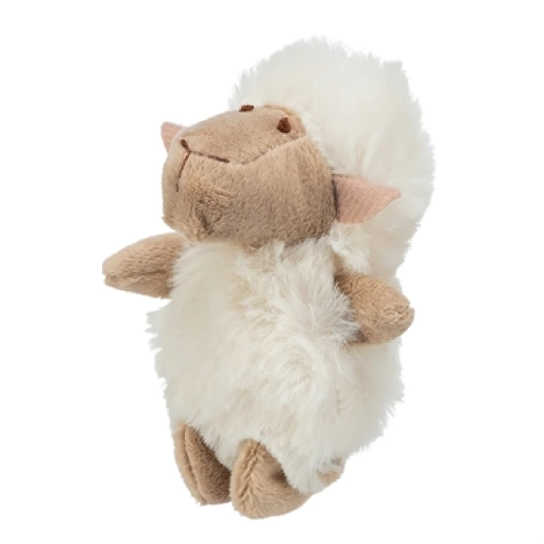 Trixie Kattenknuffel Schaap Pluche - Wit - 1 stuk - 10 cm