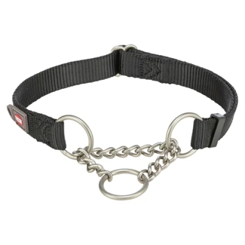 Trixie Halsband Hond Premium Choker Zwart 30-40X1.5 Cm