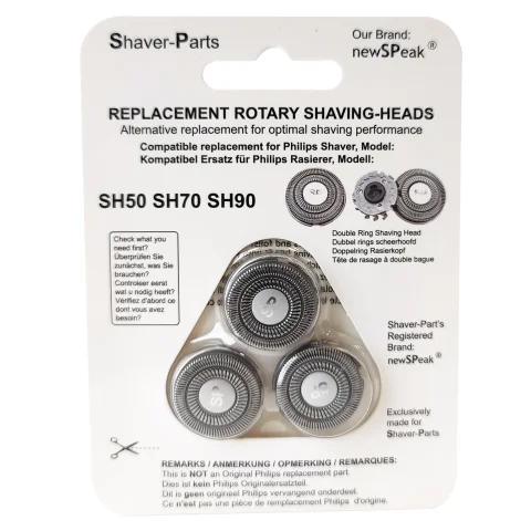 Shaver-Parts Scheerkoppen Set voor Philips 5000, 7000 en 9000 Series - 3 stuks