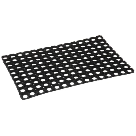 Rubberen Deurmat Zwart 60x40 cm - 1 stuk