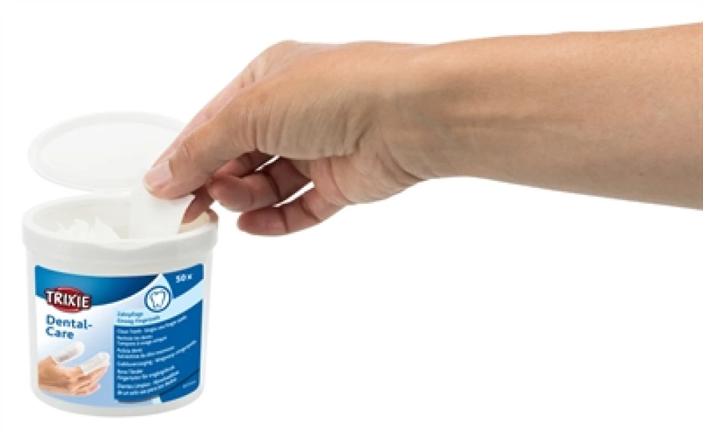 Trixie Dentalcare Vingerpads voor honden - set van 50 stuk