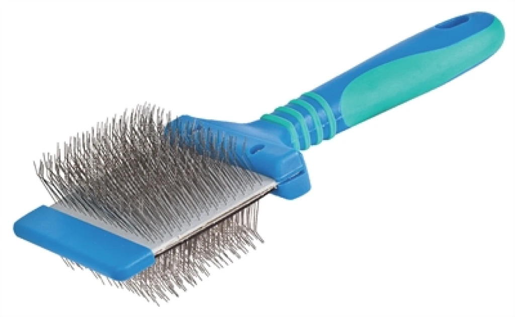 Vivog Borstel Dubbelzijdig Buigbaar Roestvrij Staal Blauw L (1 stuk)