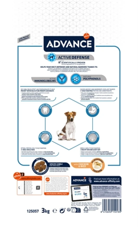 Advance Hond Droogvoer Mini Adult 3 kg