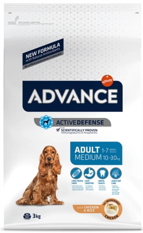 Advance Hond Droogvoer Medium Adult 3 kg