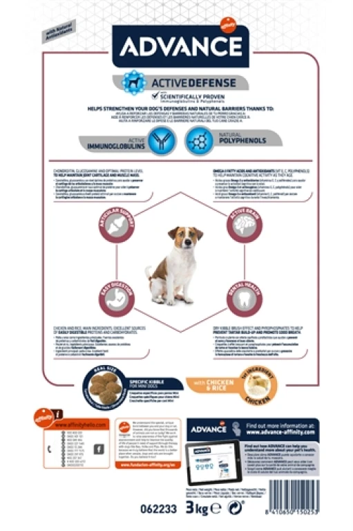 Advance Hond Droogvoer Mini Senior 3 kg