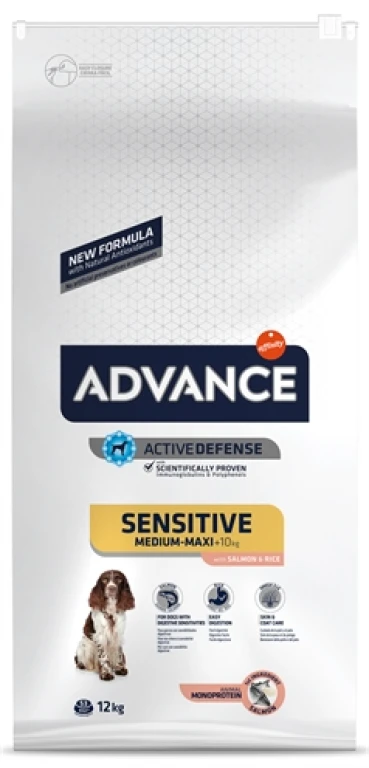 Advance Hond Droogvoer Sensitive Salmon / Rice 12 kg