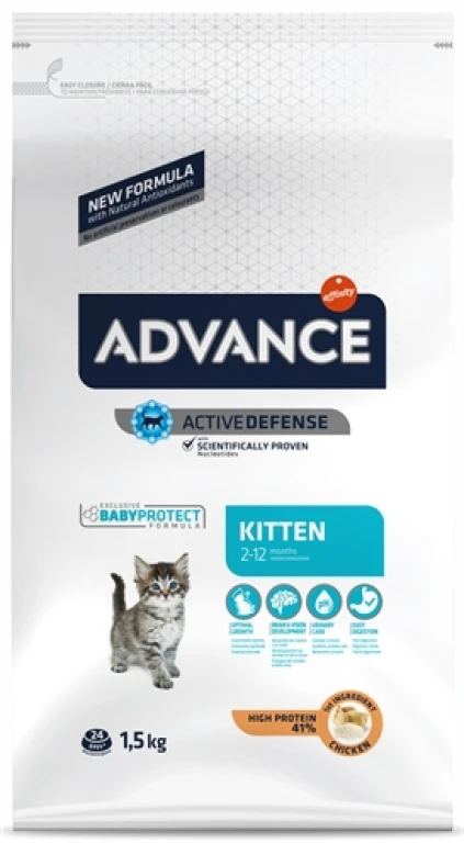 Advance Kat Droogvoer Kitten Kip & Rijst - 1,5 kg