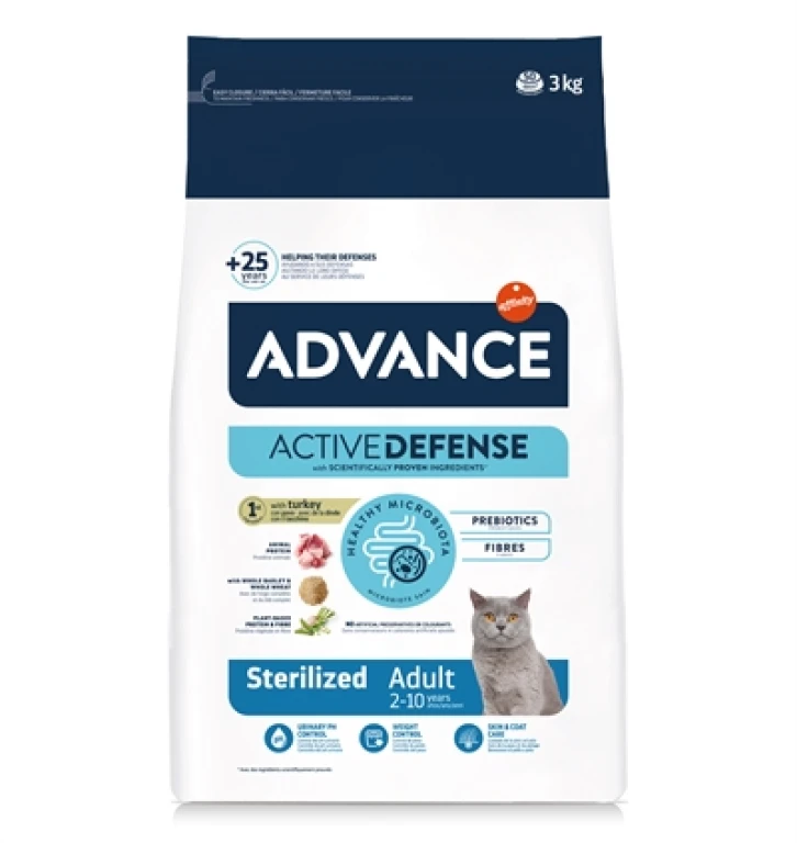 Advance Kat Droogvoer Sterilized Turkey - 3 kg